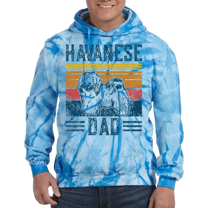 Dog Havanese Dad Tie Dye Hoodie