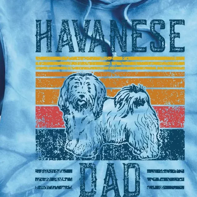 Dog Havanese Dad Tie Dye Hoodie