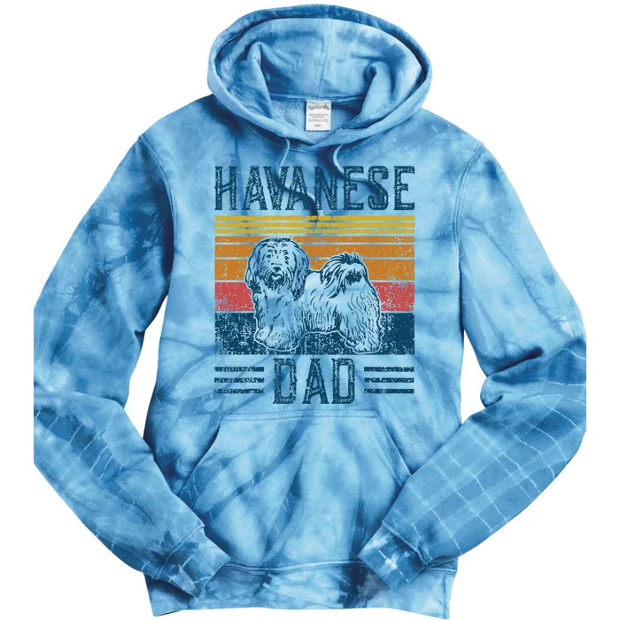 Dog Havanese Dad Tie Dye Hoodie