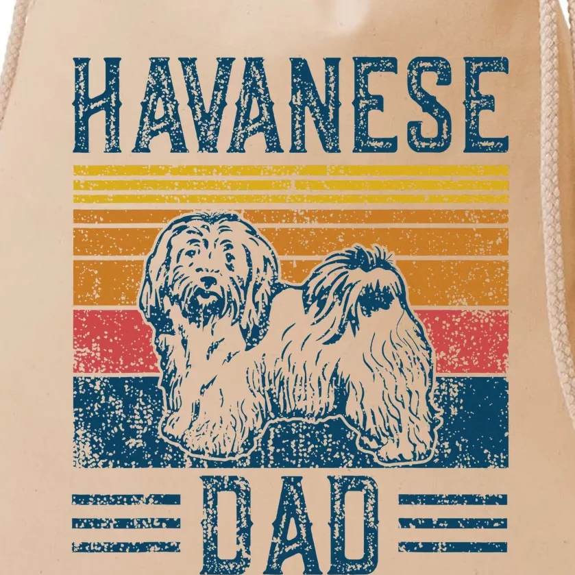 Dog Havanese Dad Drawstring Bag