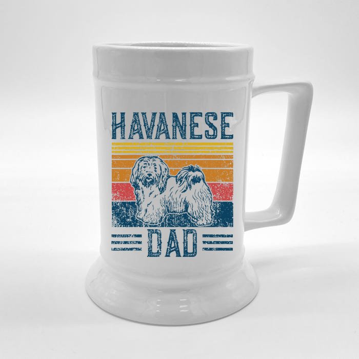 Dog Havanese Dad Front & Back Beer Stein