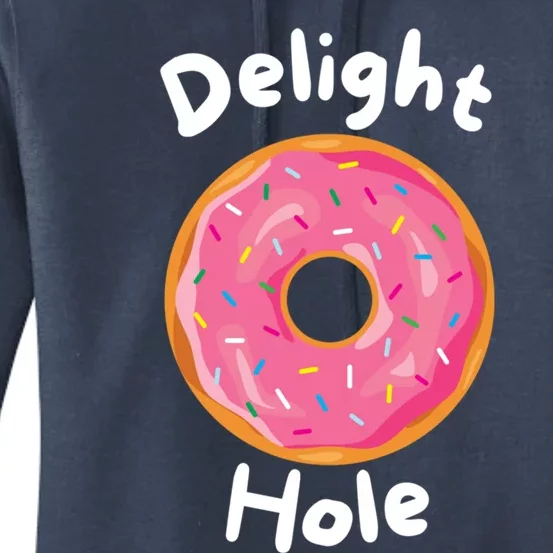 Delight Hole Donut Sprinkles Doughnut Fried Dough Sweet Cool Gift Women's Pullover Hoodie