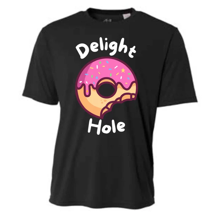 Delight Hole Donut Sprinkles Doughnut Fried Dough Sweet Funny Gift Cooling Performance Crew T-Shirt