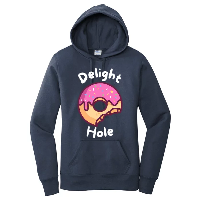 Delight Hole Donut Sprinkles Doughnut Fried Dough Sweet Funny Gift Women's Pullover Hoodie