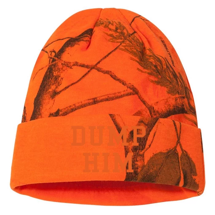 Dump Him Kati - 12in Camo Beanie