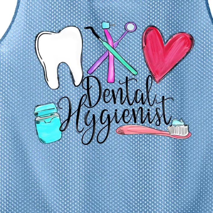 Dental Hygienist Dentist Tools Dental Life Dental Tooth Gift Mesh Reversible Basketball Jersey Tank