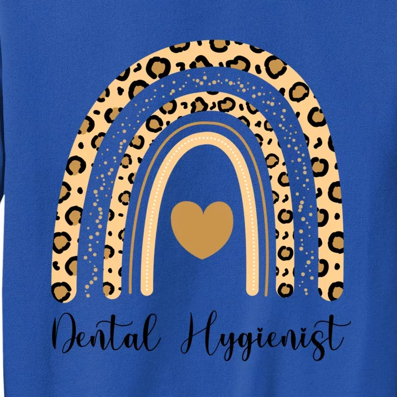 Dental Hygienist Dentistry Students Leopard Valentine's Day Cute Gift Tall Sweatshirt