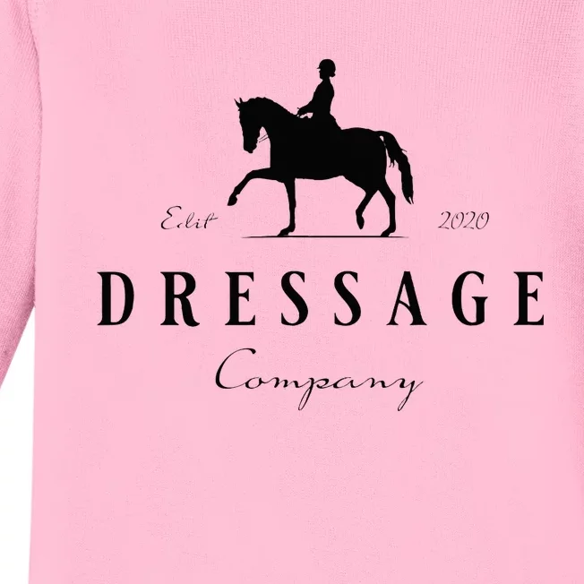 Dressage Horse Dressage Rider Baby Long Sleeve Bodysuit