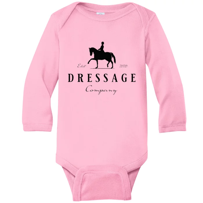 Dressage Horse Dressage Rider Baby Long Sleeve Bodysuit