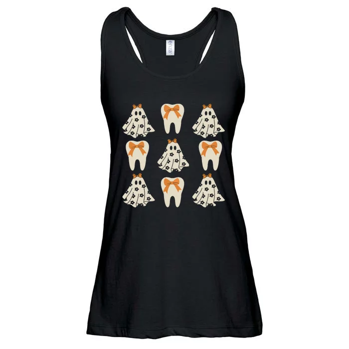 Dental Halloween Dentist Cute Ghoul Ghost Ladies Essential Flowy Tank