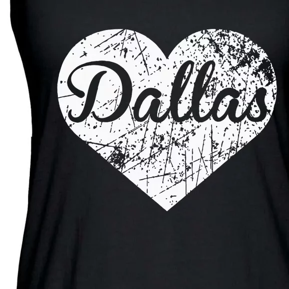 Dallas Heart Ladies Essential Flowy Tank