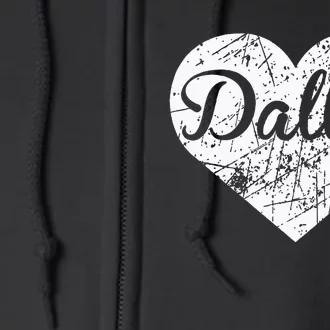 Dallas Heart Full Zip Hoodie