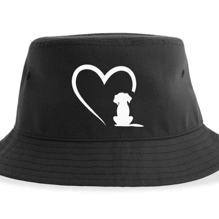 Dogs Heart Dogs Puppies Baby Dogs Baby Dog Heart Sustainable Bucket Hat