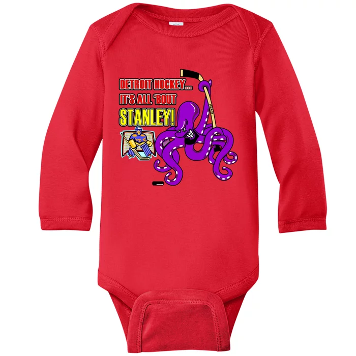 Detroit Hockey Baby Long Sleeve Bodysuit