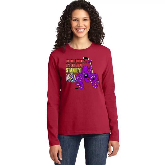 Detroit Hockey Ladies Long Sleeve Shirt