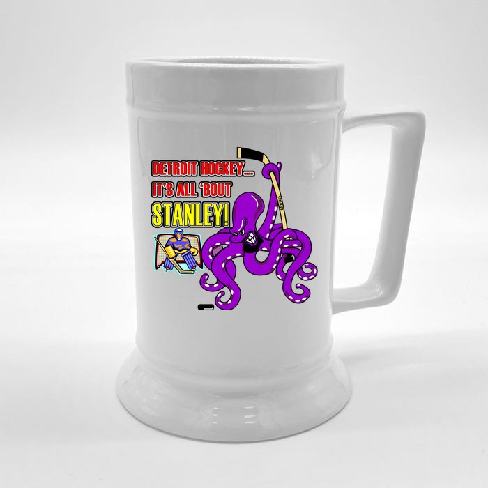 Detroit Hockey Front & Back Beer Stein