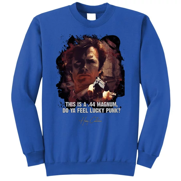 ★ Dirty Harry ★ Do Ya Feel Lucky Punk ➢ Clint Eastwood Famous Movie Quote ♛ Clas Tall Sweatshirt