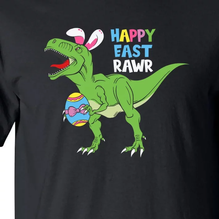 Dinosaur Happy East Rawr Easter Day Funny Ears Bunny T Rex Tall T-Shirt