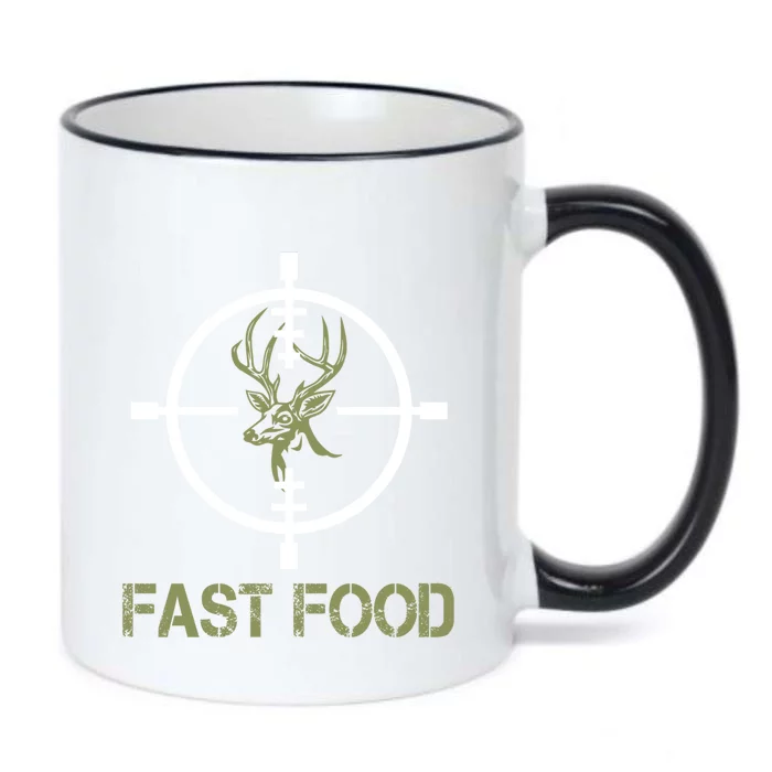 Deer Hunting Eat More Fast Food Cute Tee For Hunters Gift Black Color Changing Mug