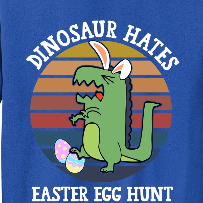 Dinosaur Hates Easter Egg Hunt T Rex Bunny Ears Easter Gift Sweatshirt