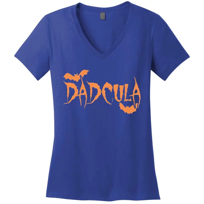 Dadcula Halloween Funny Halloween Women's V-Neck T-Shirt