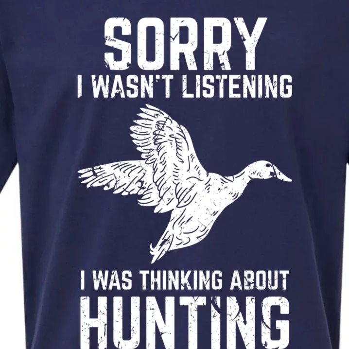 Duck Hunting Funny Gift For Duck And Goose Hunters Gift Sueded Cloud Jersey T-Shirt