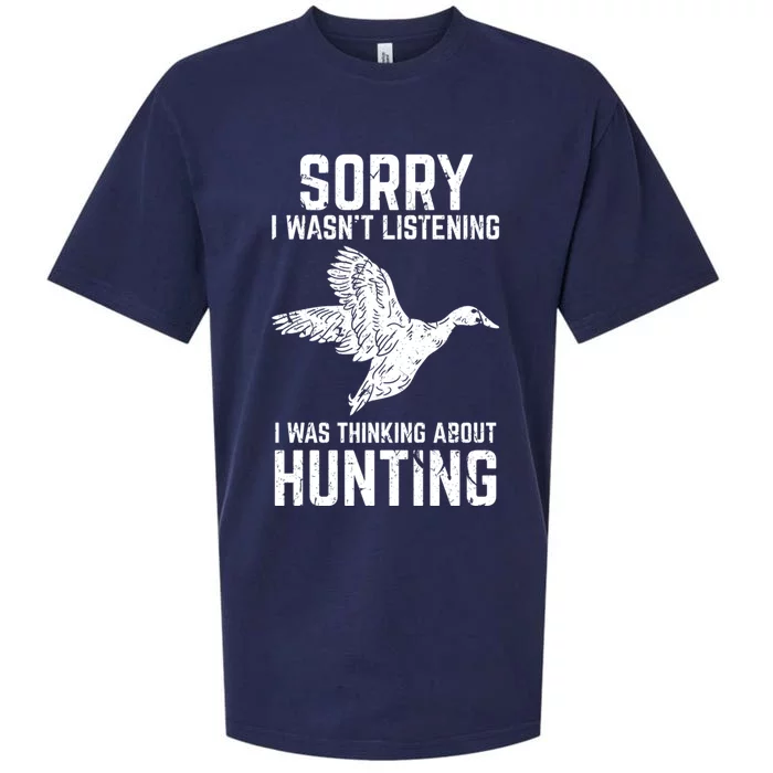 Duck Hunting Funny Gift For Duck And Goose Hunters Gift Sueded Cloud Jersey T-Shirt