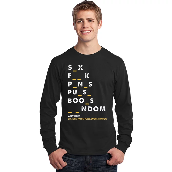 Dirty Humor For Dirty Mind Graphic Long Sleeve Shirt