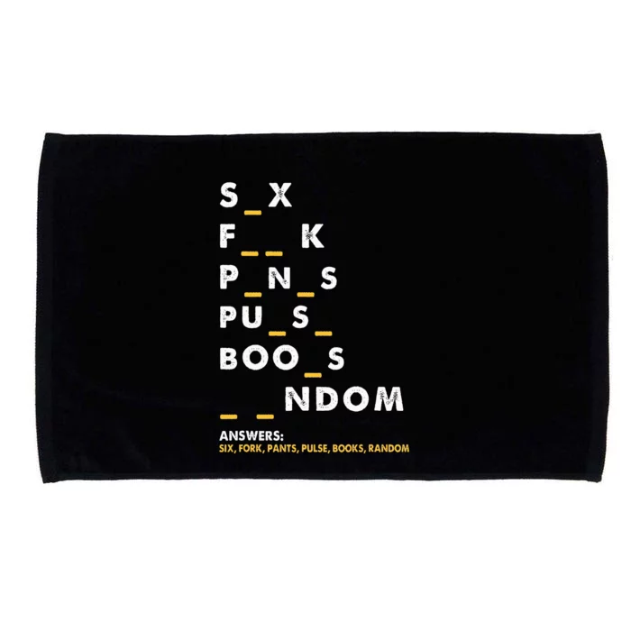 Dirty Humor For Dirty Mind Graphic Microfiber Hand Towel