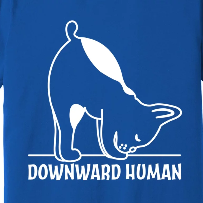 Downward Hu Funny Yoga Dog Lover Gift Premium T-Shirt