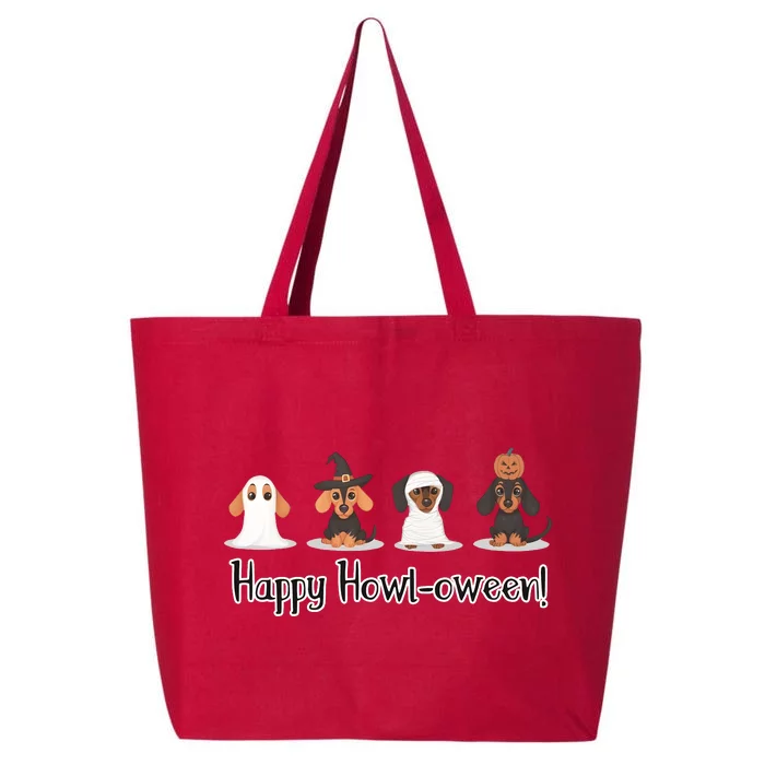 Dachshund Halloween Funny Witch Dog Lover Halloween Spooky Season 25L Jumbo Tote