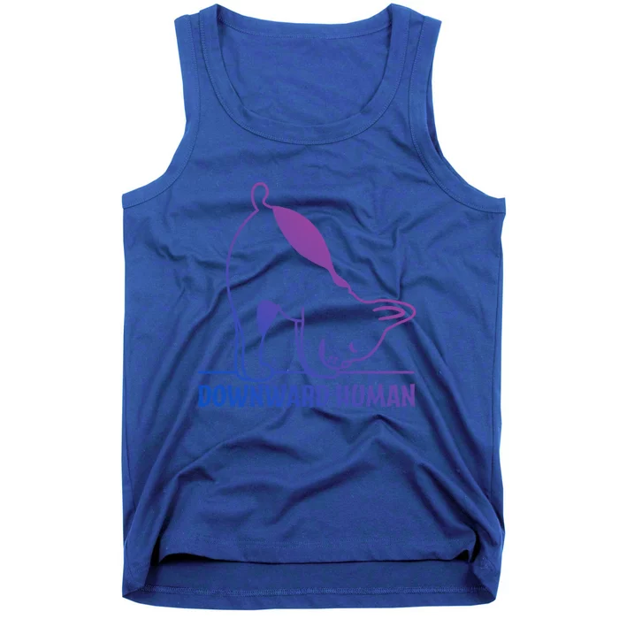 Downward Hu Funny Yoga Dog Lover Meaningful Gift Tank Top