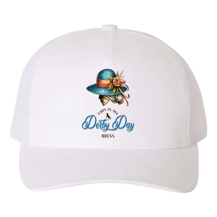 Derby Hats For Women 2024 This Is My Derby Day Dress Cool Yupoong Adult 5-Panel Trucker Hat