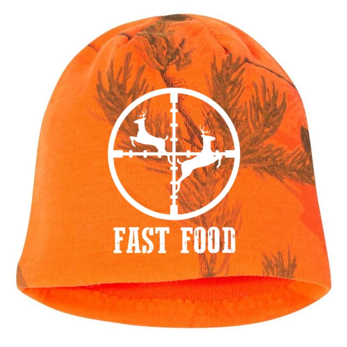 Deer Hunting Funny Hunter Fast Food Gift Kati - Camo Knit Beanie