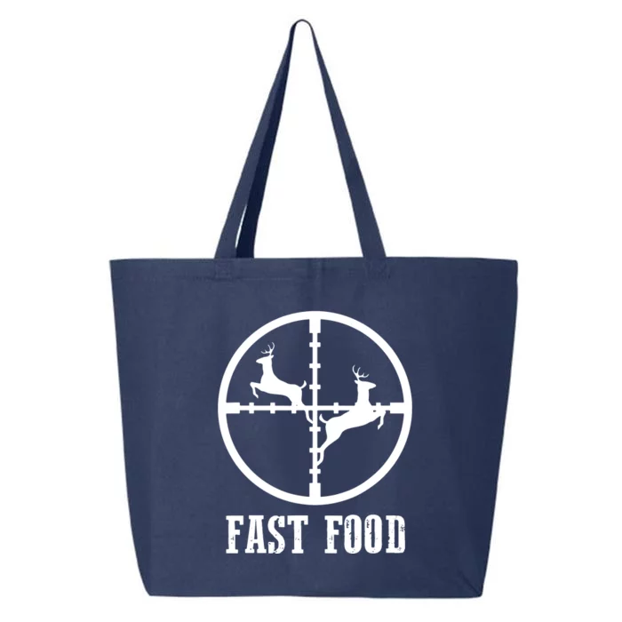 Deer Hunting Funny Hunter Fast Food Gift 25L Jumbo Tote