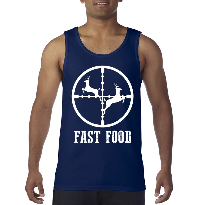 Deer Hunting Funny Hunter Fast Food Gift Tank Top