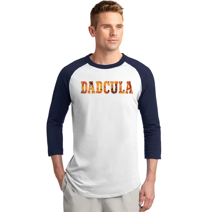 Dadcula Halloween Fanny Dad Halloween Gift Baseball Sleeve Shirt