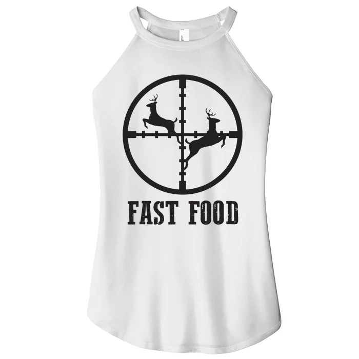 Deer Hunting Funny Hunter Fast Food Gift Women’s Perfect Tri Rocker Tank