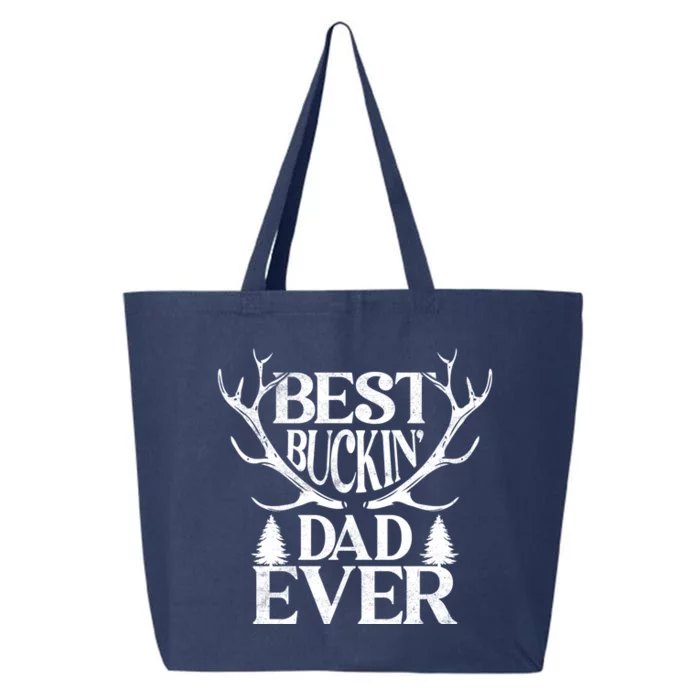 Deer Hunting Fathers Day Best Buckin Dad Ever Gift 25L Jumbo Tote