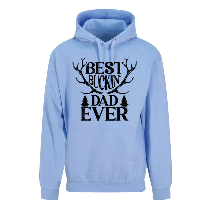 Deer Hunting Fathers Day Best Buckin Dad Ever Gift Unisex Surf Hoodie