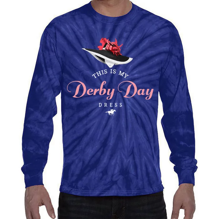 Derby Hats For Women 2024 This Is My Derby Day Dress Tie-Dye Long Sleeve Shirt