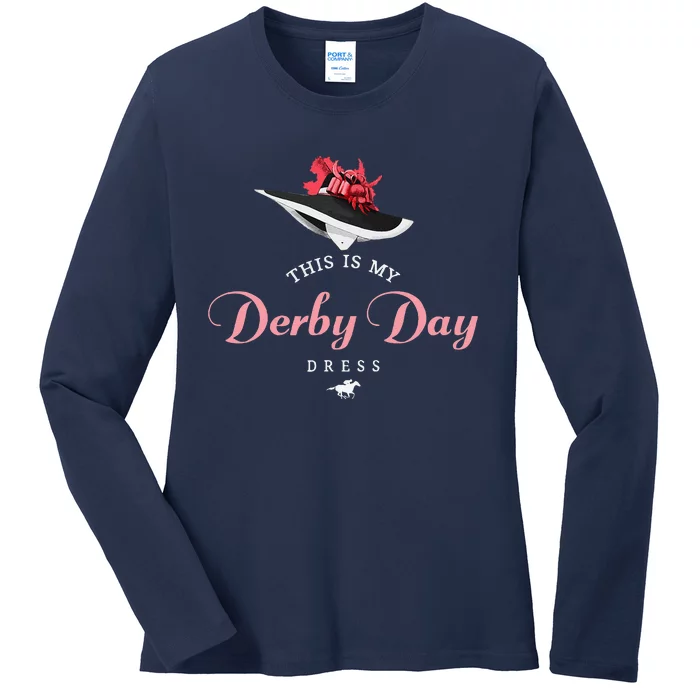 Derby Hats For Women 2024 This Is My Derby Day Dress Ladies Long Sleeve Shirt