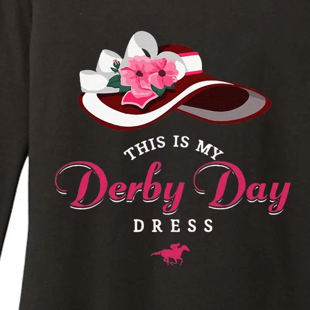 Derby Hats For Women 2024 This Is My Derby Dress Funny Derby Womens CVC Long Sleeve Shirt