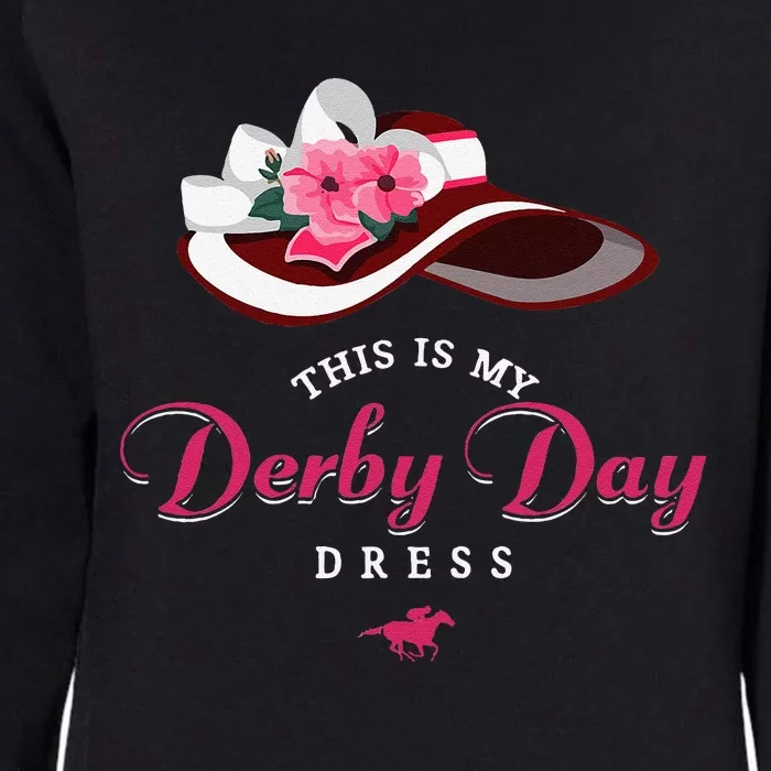 Derby Hats For Women 2024 This Is My Derby Dress Funny Derby Womens California Wash Sweatshirt