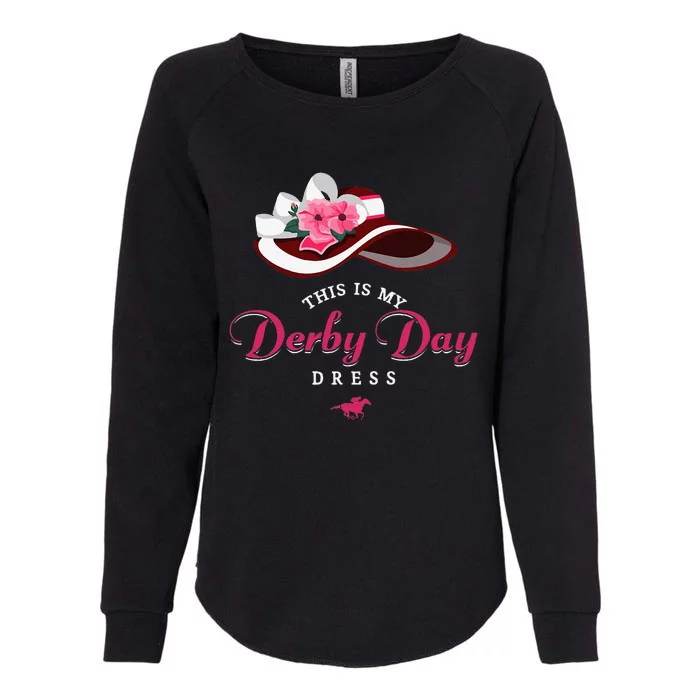 Derby Hats For Women 2024 This Is My Derby Dress Funny Derby Womens California Wash Sweatshirt