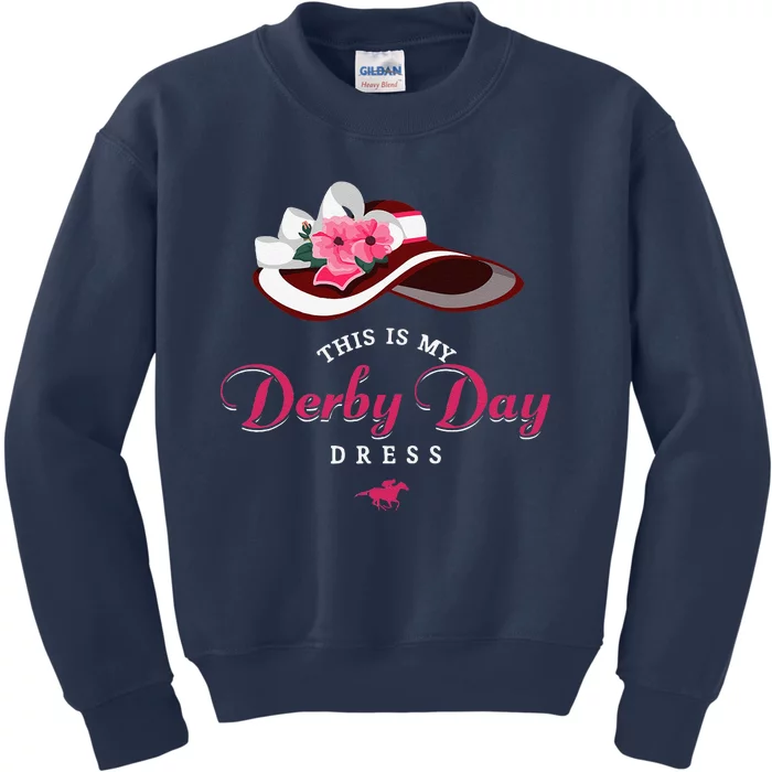 Derby Hats For Women 2024 This Is My Derby Dress Funny Derby Kids Sweatshirt