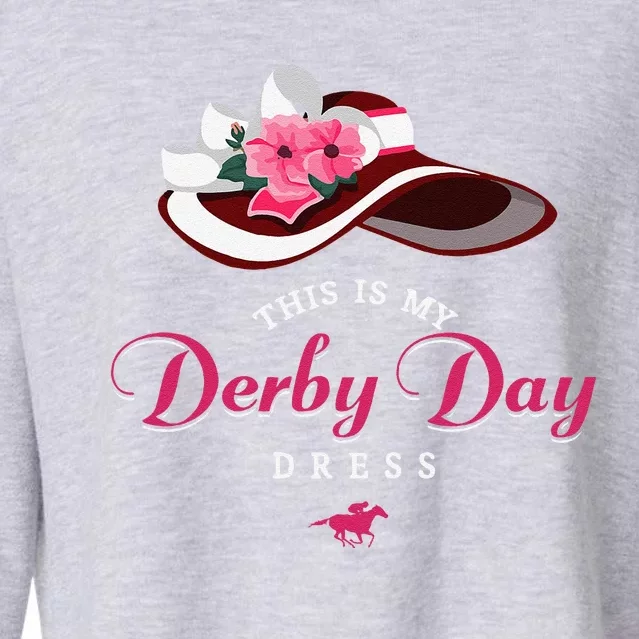 Derby Hats For Women 2024 This Is My Derby Dress Funny Derby Cropped Pullover Crew