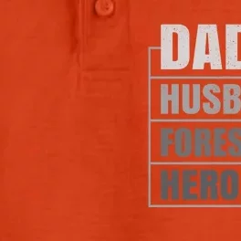 Daddy Husband Forester Hero Fathers Day Gift Dry Zone Grid Performance Polo