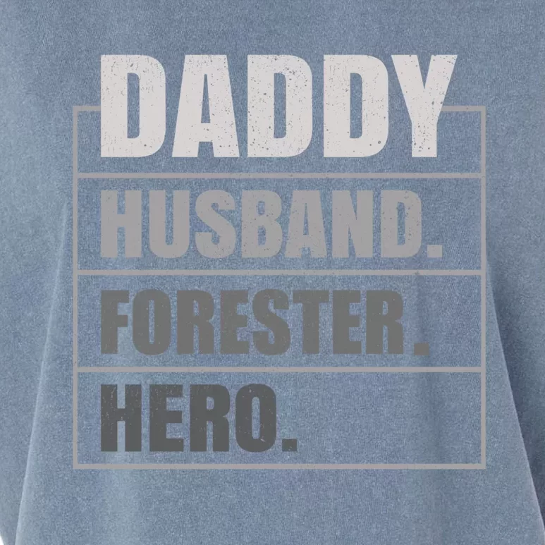 Daddy Husband Forester Hero Fathers Day Gift Garment-Dyed Women's Muscle Tee