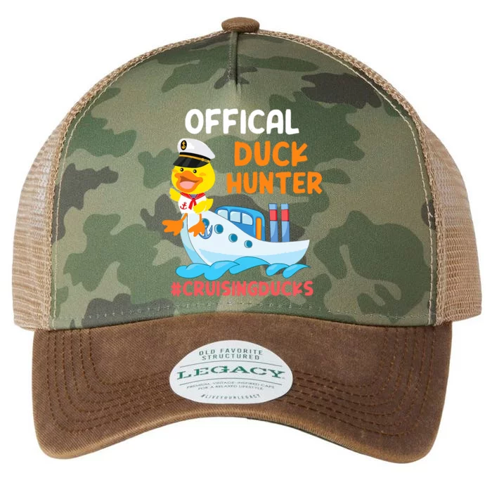 Duck Hunter Funny Duck Cruising Cruise Legacy Tie Dye Trucker Hat